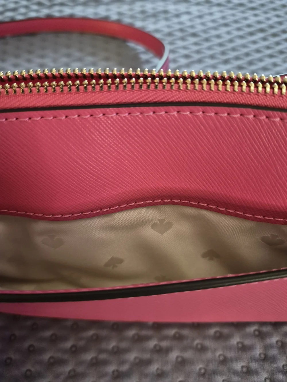 NWT Kate Spade New York Sadie Saffiano Leather Crossbody Top Zip Pink Bag